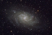 Галактика М33 в созвездии Треугольника
