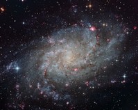 Галактика M33 в созвездии Треугольника