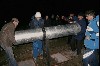 Установка добсона Саши Баранского. Саша в это время ничего не подозревая смотрит футбол у себя дома.